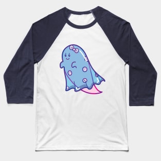 blue spooky ghosty Baseball T-Shirt